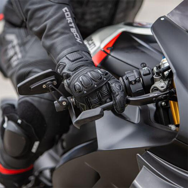 Product image of BTO 0007 Cortech BTO Sector Pro ST Glove Black4 motocross gloves showing fit, construction, and colorway | Available at BTO Sports