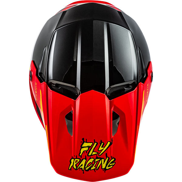 studio product photo of product in Black/Red/Yellow for dirt bike, motocross, off road. SKU 73-872YL.