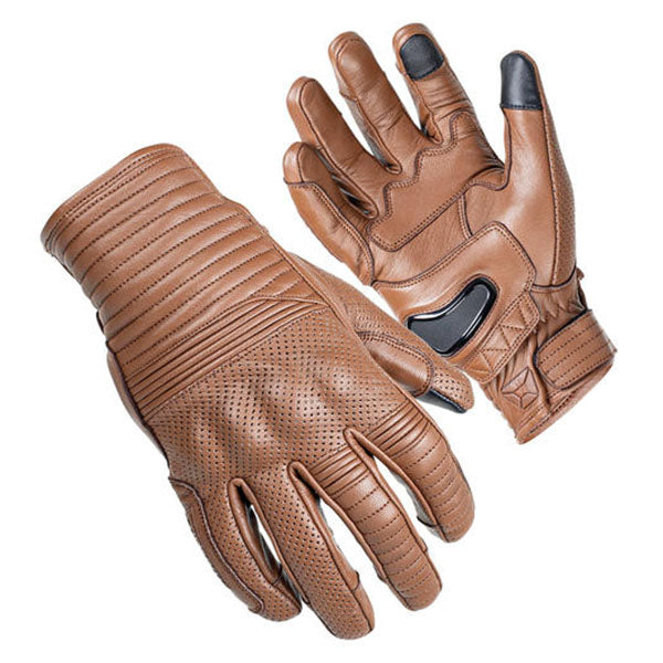 Product image of BTO 0008 Cortech BTO Cuff Leather Glove Brown2 motocross gloves showing fit, construction, and colorway | Available at BTO Sports