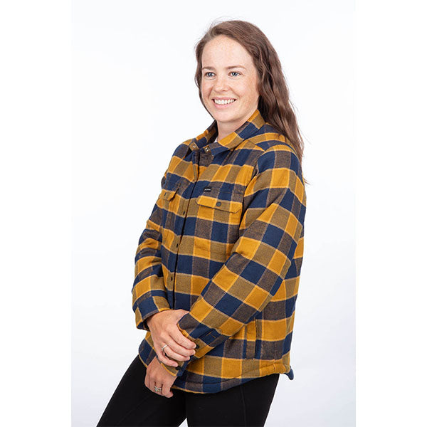 High-resolution studio image of Klim; showing flannel shirt fit, button front, and plaid pattern; SKU 3593-000-140-917