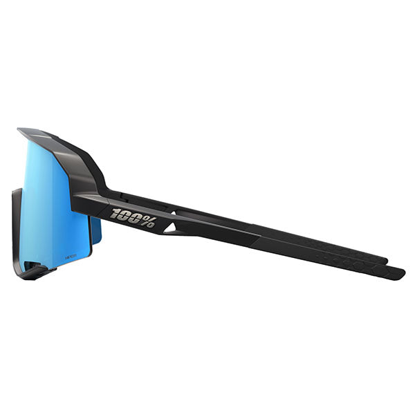 High-resolution studio image of 100%, Slendale Sunglasses, color options Gloss Carbon Fiber w/ Hiper Crimson Silver Mirror Lens, Satin Pitaya w/ Hiper Vital Pink Mirror Lens, Polished Translucent Grey w/ Purple Multilayer Mirror Lens, Matte White w/ Hiper Red Multilayer Mirror Lens, Matte Black w/ Hiper Blue Multilayer Mirror Lens, Matte Black w/ Smoke Lens