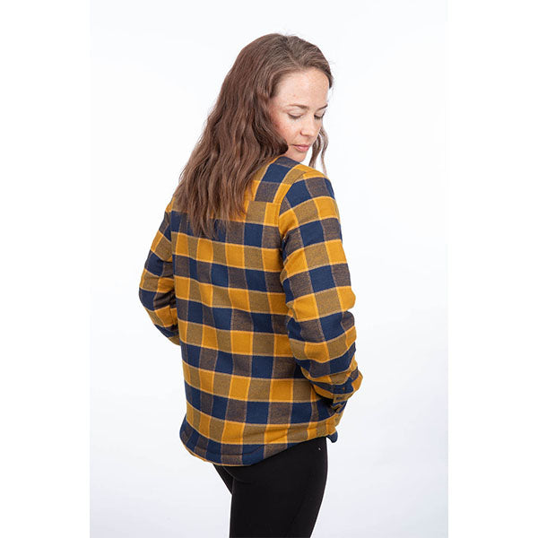 Crisp studio image on a white background of Klim Clouds Rest Fleece Lined Flannel Shirt (Womens); SKU 3593-000-110-244; Sizes: XS-2XL