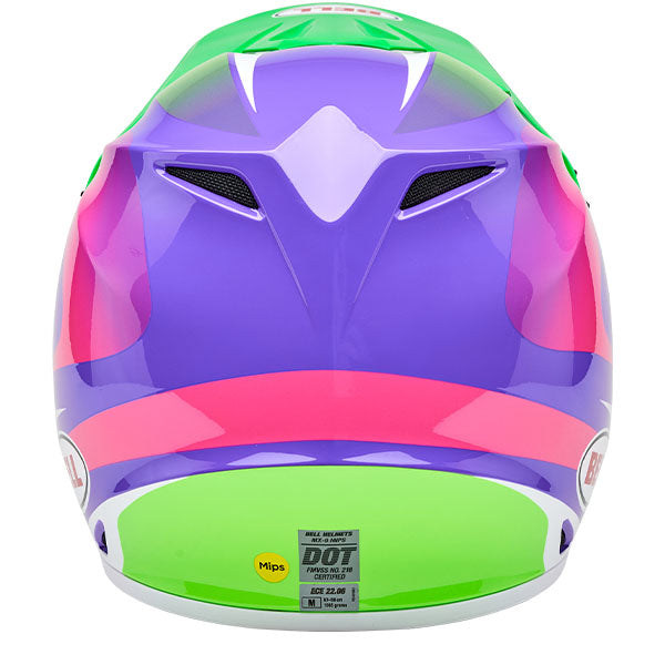 motorcycle helmet, showing aerodynamic shell design, ventilation ports, and secure retention system built for rider comfort and protection
