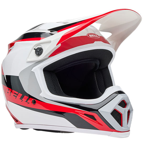 motorcycle helmet, showing aerodynamic shell design, ventilation ports, and secure retention system built for rider comfort and protection
