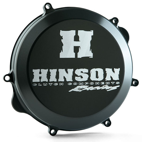 Studio product photo on a white background of Hinson, Billetproof Clutch Cover (KTM), side view, highlighting materials, construction, and product design, Colors: 125 SX, 125 XC, 150 EXC, 150 SX, 150 XC-W, 150 XC-W TPI and more, Sizes: 2017–2026