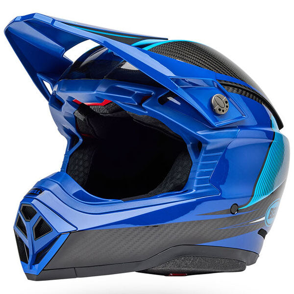 motorcycle helmet, front view, showing aerodynamic shell design, ventilation ports, and secure retention system built for rider comfort and protection. SKU 07163686.