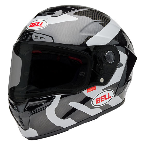 motorcycle helmet, showing aerodynamic shell design, ventilation ports, and secure retention system built for rider comfort and protection. SKU 07164103.