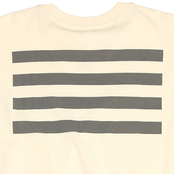 Studio photo on a white background of Fasthouse Cobalt Tee; showing tee fit, printed graphics, and crew neckline; SKU 3296139904; Colors: Natural, Black