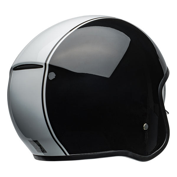 motorcycle helmet, angled view, showing aerodynamic shell design, ventilation ports, and secure retention system built for rider comfort and protection. SKU 07158746.