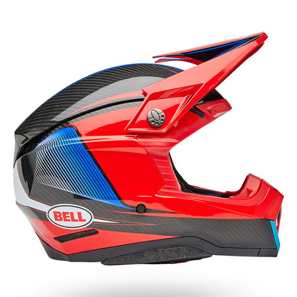 motorcycle helmet, showing aerodynamic shell design, ventilation ports, and secure retention system built for rider comfort and protection