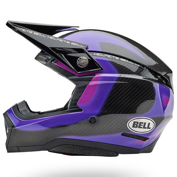 motorcycle helmet, showing aerodynamic shell design, ventilation ports, and secure retention system built for rider comfort and protection