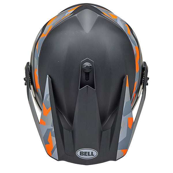 motorcycle helmet, showing aerodynamic shell design, ventilation ports, and secure retention system built for rider comfort and protection. SKU 07163977.