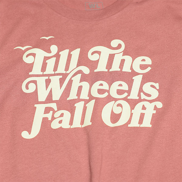 High-resolution studio image of Fasthouse Vow Tee (Girls); showing long-sleeve cut, printed graphics, and crew neckline; SKU 32978219; Colors: Mauve