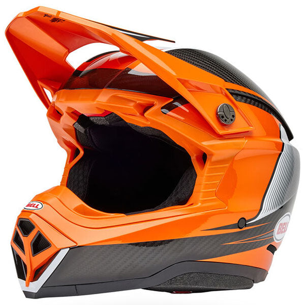 motorcycle helmet, front view, showing aerodynamic shell design, ventilation ports, and secure retention system built for rider comfort and protection. SKU 07163742.