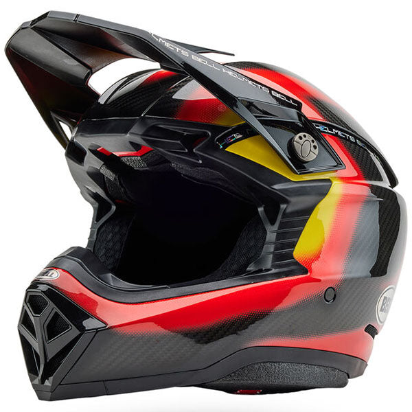 motorcycle helmet, front view, showing aerodynamic shell design, ventilation ports, and secure retention system built for rider comfort and protection. SKU 07163735.