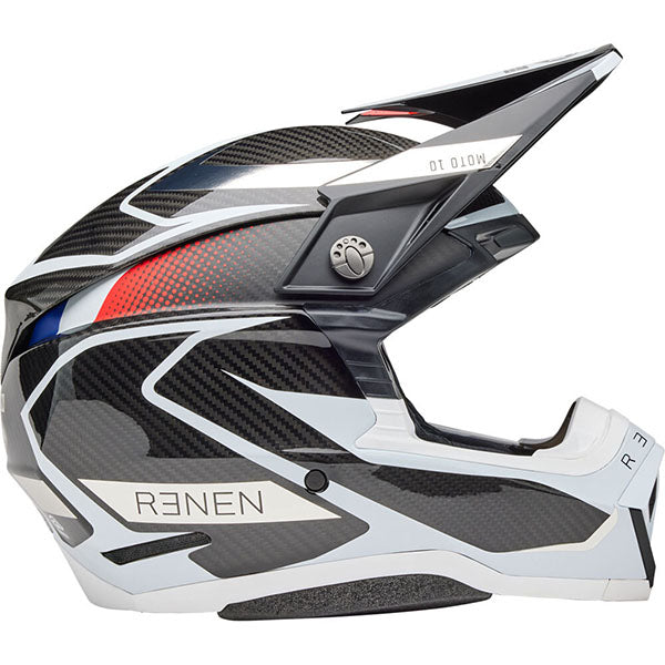 motorcycle helmet, showing aerodynamic shell design, ventilation ports, and secure retention system built for rider comfort and protection