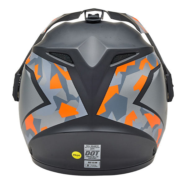 motorcycle helmet, showing aerodynamic shell design, ventilation ports, and secure retention system built for rider comfort and protection. SKU 07163976.