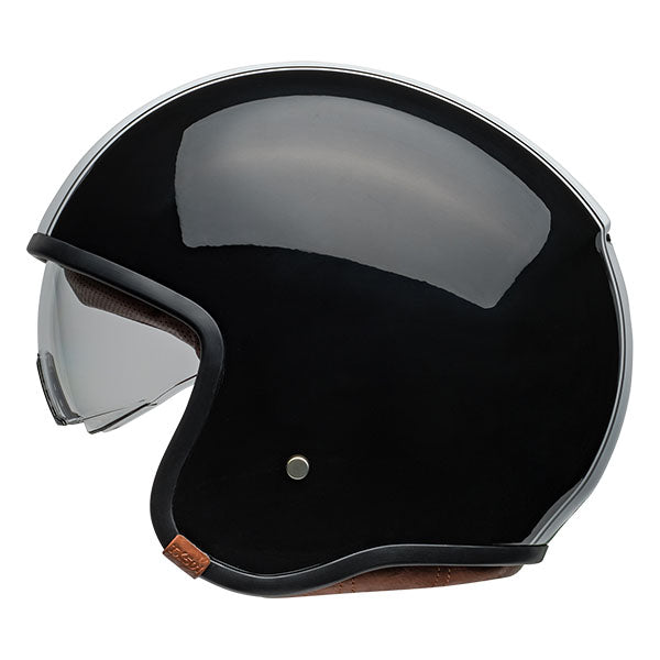 motorcycle helmet, angled view, showing aerodynamic shell design, ventilation ports, and secure retention system built for rider comfort and protection. SKU 07158749.