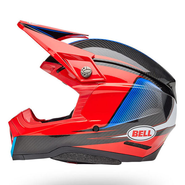 motorcycle helmet, showing aerodynamic shell design, ventilation ports, and secure retention system built for rider comfort and protection