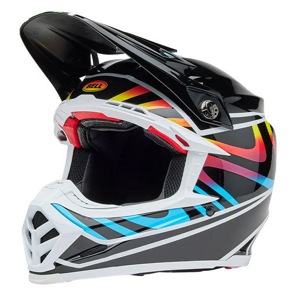 motorcycle helmet, front view, showing aerodynamic shell design, ventilation ports, and secure retention system built for rider comfort and protection. SKU 07163766.