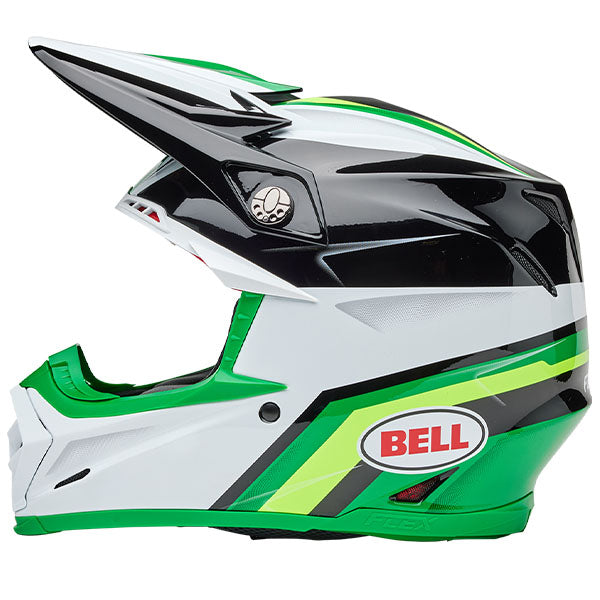 motorcycle helmet, showing aerodynamic shell design, ventilation ports, and secure retention system built for rider comfort and protection