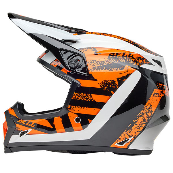motorcycle helmet, showing aerodynamic shell design, ventilation ports, and secure retention system built for rider comfort and protection