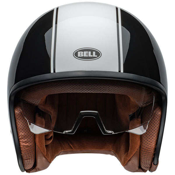 motorcycle helmet, angled view, showing aerodynamic shell design, ventilation ports, and secure retention system built for rider comfort and protection