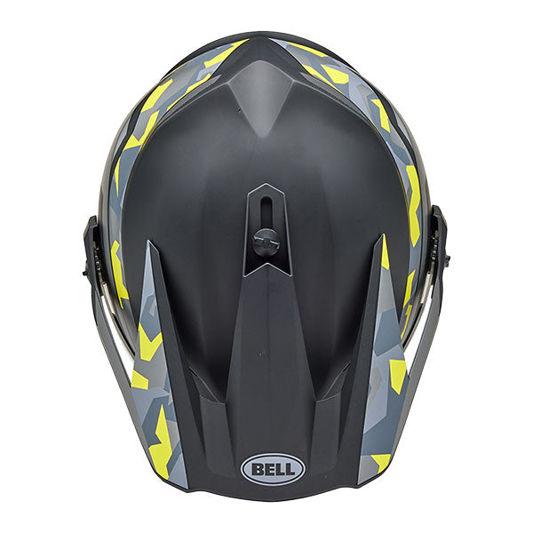 motorcycle helmet, showing aerodynamic shell design, ventilation ports, and secure retention system built for rider comfort and protection