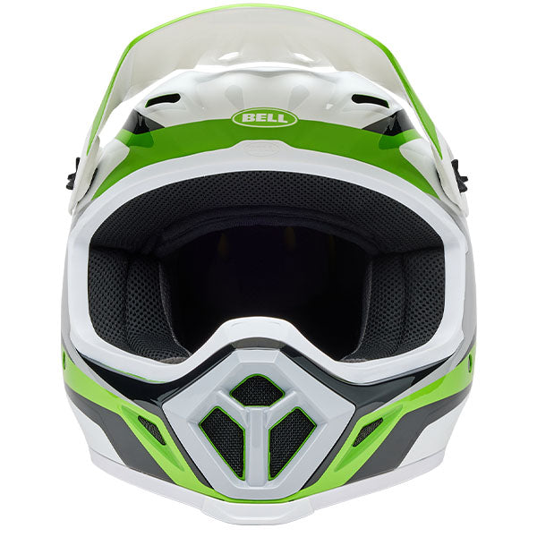 motorcycle helmet, showing aerodynamic shell design, ventilation ports, and secure retention system built for rider comfort and protection. SKU 07163884.