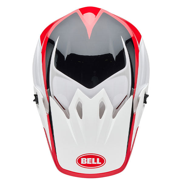 motorcycle helmet, showing aerodynamic shell design, ventilation ports, and secure retention system built for rider comfort and protection