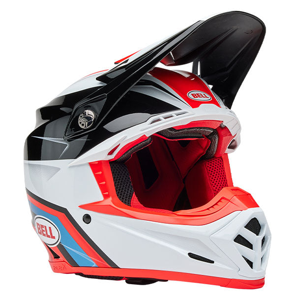 Bell Helmets Bell - Moto-9S Flex Merchant Helmet off-road motocross helmet, showing aerodynamic shell design, ventilation ports, and secure retention system built for rider comfort and protection. SKU 07163816.