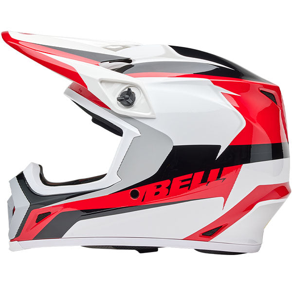 motorcycle helmet, showing aerodynamic shell design, ventilation ports, and secure retention system built for rider comfort and protection