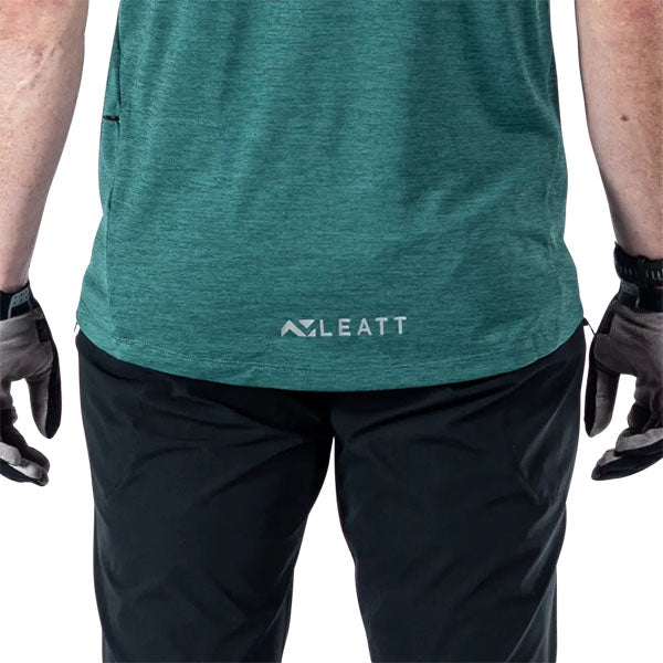 Studio product image of Leatt, Trail 1.0 Jersey (MTB) Mountain Bike in Teal, Colors: Black, Loam, Rust, Teal, Sizes: 2-3, SKU: 5025103905