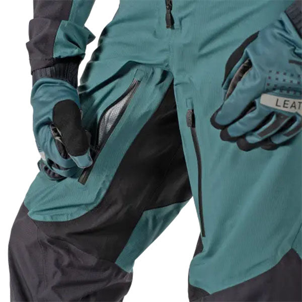 Detailed product image of Leatt, HyrdraDri 3.0 Mono Suit (MTB) Mountain Bike in Shadow, Colors: Shadow, Teal, Sizes: 2-3, SKU: 5023035150