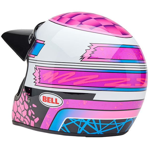 motorcycle helmet, showing aerodynamic shell design, ventilation ports, and secure retention system built for rider comfort and protection