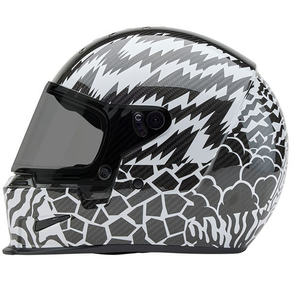 motorcycle helmet, showing aerodynamic shell design, ventilation ports, and secure retention system built for rider comfort and protection. SKU 07164126.
