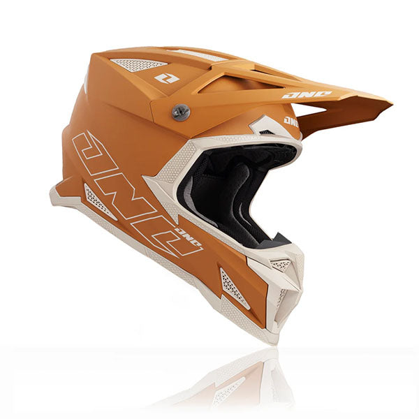 One Industries X-297 Horizon Helmet, motocross/off-road helmet, detail view, color options: 2X, LG, MD, SM, XL, XS, sizes: Black Cherry, Black/Gray, Cobalt Blue, Miami White, Saddle Brown, Slate Gray