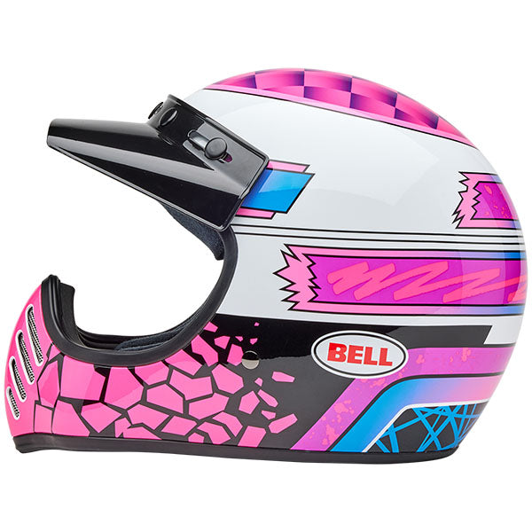 motorcycle helmet, showing aerodynamic shell design, ventilation ports, and secure retention system built for rider comfort and protection