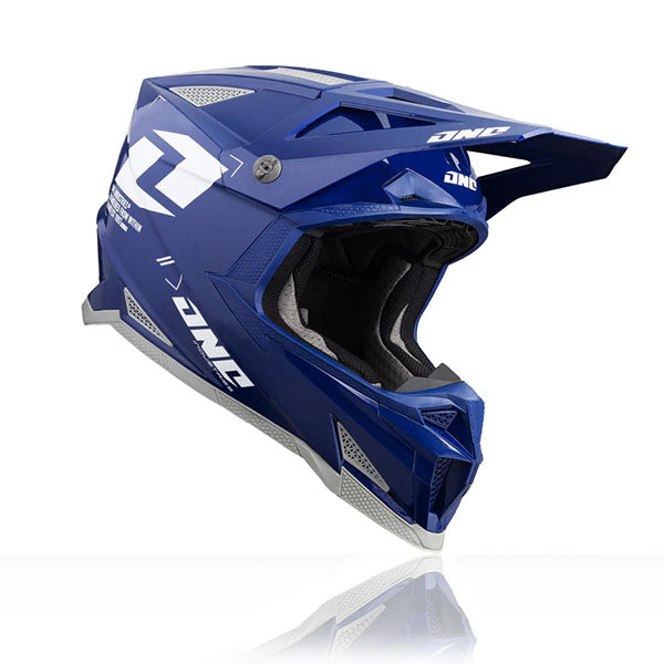 One Industries One Industries Helmet, motocross/off-road helmet, detail view, color options: 2X, LG, MD, SM, XL, XS, sizes: Black/White, Electric Blue, Electric Red, Stone Gray, Weston Sand, White/Gray