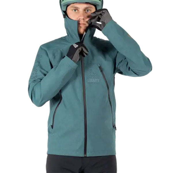 Product photo showing Leatt, HydraDri 5.0 Jacket (MTB) Mountain Bike in Loam, Colors: Black, Loam, Teal, Sizes: 2-3, SKU: 5025104360