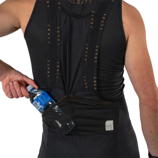 Product photo showing Leatt, Endurance 4.0 Bib Long (MTB) Mountain Bike, Colors: Black, Teal, Sizes: 2-3, SKU: 5025103542