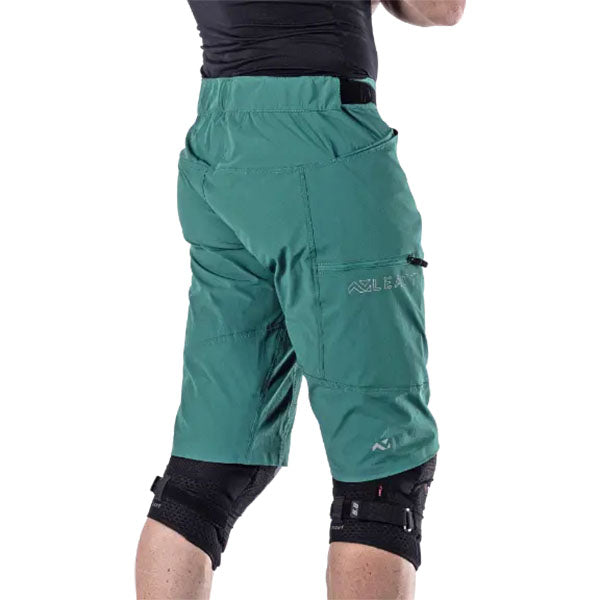 Detailed product image of Leatt, Trail 3.0 Shorts (MTB) Mountain Bike in Black, Colors: Black, Teal, Sizes: 28-40, SKU: 5025104141