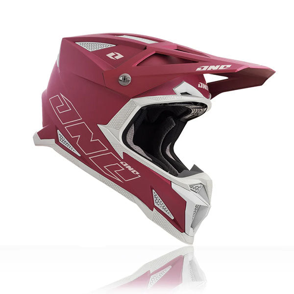 One Industries X-297 Horizon Helmet, motocross/off-road helmet, detail view, color options: 2X, LG, MD, SM, XL, XS, sizes: Black Cherry, Black/Gray, Cobalt Blue, Miami White, Saddle Brown, Slate Gray