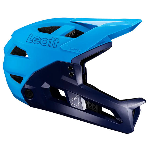 Product photo showing Leatt, V25 Enduro 2.0 Helmet (MTB) Mountain Bike, Colors: Cyan, Lava, Purple, Stealth, White, Sizes: LG, MD, SM