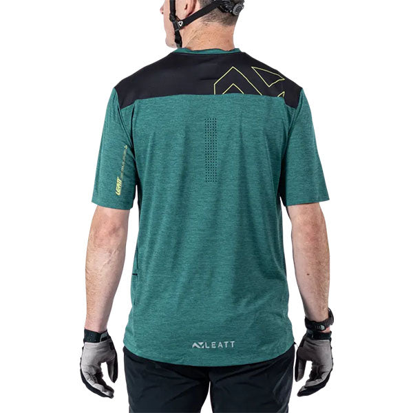 Detailed product image of Leatt, Trail 1.0 Jersey (MTB) Mountain Bike in Teal, Colors: Black, Loam, Rust, Teal, Sizes: 2-3, SKU: 5025103905