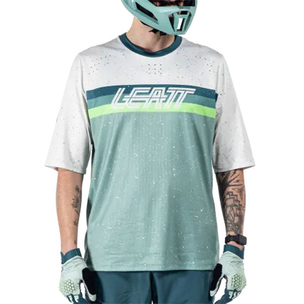 Image showing Leatt, Enduro 3.0 Jersey (MTB) Mountain Bike in Rust, Colors: Black, Graphite, Pistachio, Rust, Sizes: 2-3, SKU: 5025010244