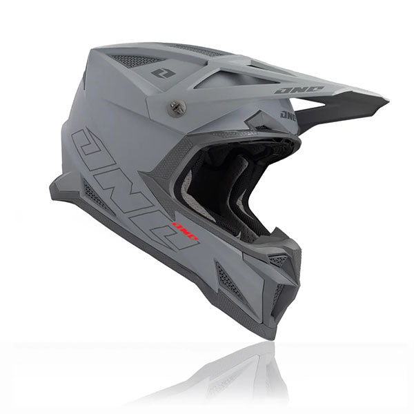 One Industries X-297 Horizon Helmet, motocross/off-road helmet, detail view, color options: 2X, LG, MD, SM, XL, XS, sizes: Black Cherry, Black/Gray, Cobalt Blue, Miami White, Saddle Brown, Slate Gray