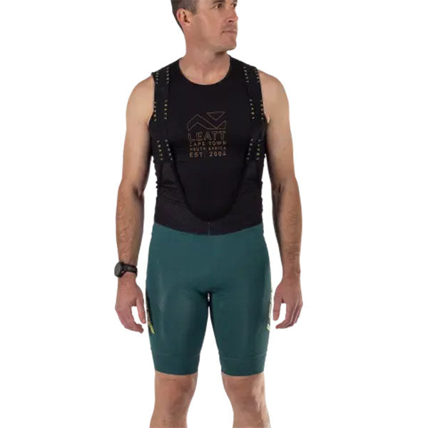 Studio product image of Leatt, Endurance 6.0 Bib (MTB) Mountain Bike in Black, Colors: Black, Teal, Sizes: 2-3, SKU: 5025103303