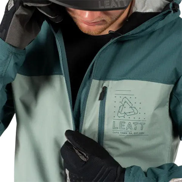Product photo showing Leatt, HydraDri 2.0 Jacket (MTB) Mountain Bike in Loam, Colors: Black, Loam, Pistachio, Sizes: 2-3, SKU: 5025104422