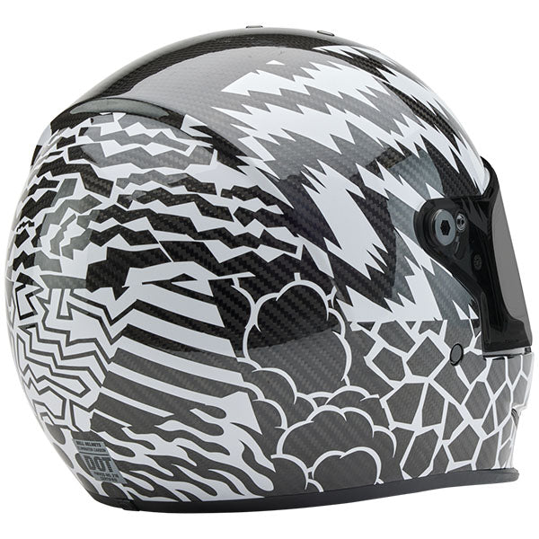 motorcycle helmet, showing aerodynamic shell design, ventilation ports, and secure retention system built for rider comfort and protection